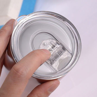 20OZ Kapazität Edelstahl-Skinny-Tumbler mit Gleitdeckel und Stroh Top-Wahl