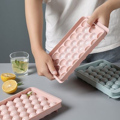 BPA-freie Kreis-Eisschüssel für den Gefrierschrank Kleine runde Eiswürfel-Schüssel Runde Kugel