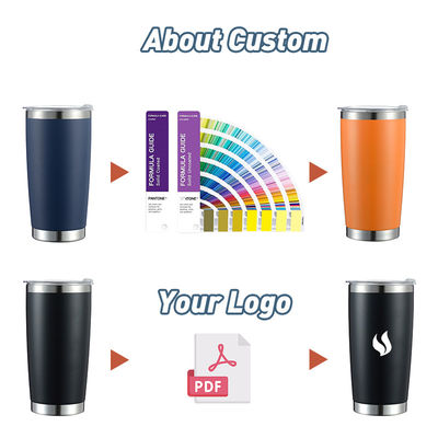 Reise Anlass 20oz isolierter Kaffeetumbler mit benutzerdefiniertem Doppelwand-Edelstahl