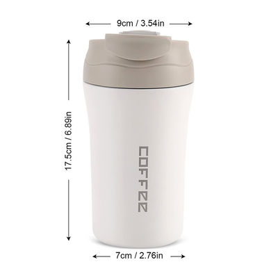 Edelstahl Vakuum isolierte Reise Kaffeetasse 14 oz/400 ml mit Deckel und Stroh