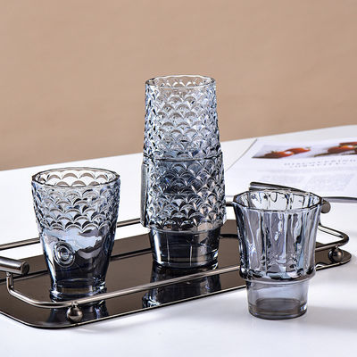 Handgefertigte Amber Blau Grau Glas Koi Fisch Set für Geschäftsgeschenke im amerikanischen Stil
