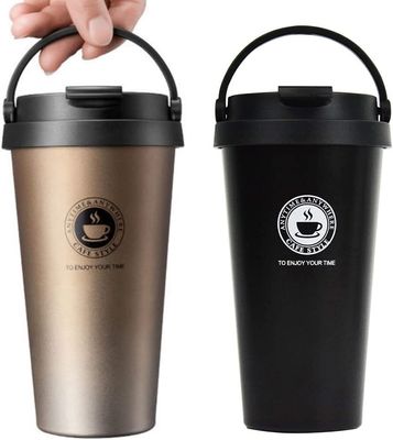 500 ml Kapazität Wärme-Leckage-Proof Edelstahl Vakuum isolierte Reisemug mit Griff