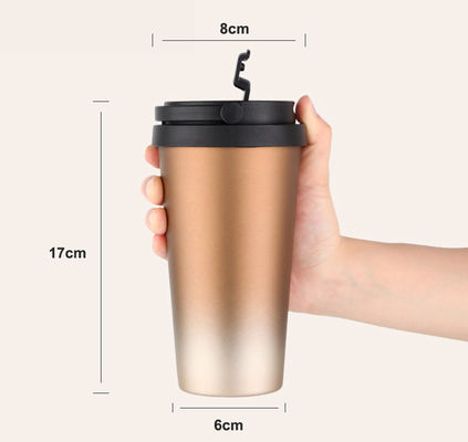 500 ml Kapazität Wärme-Leckage-Proof Edelstahl Vakuum isolierte Reisemug mit Griff