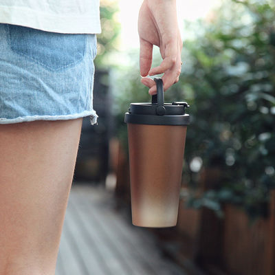 500 ml Kapazität Wärme-Leckage-Proof Edelstahl Vakuum isolierte Reisemug mit Griff