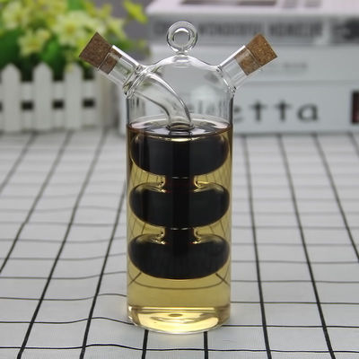 Komfortable Glas 2 in 1 Trennmittel Öl Wasser Sauce Topf für die Küche 350ml 100ml Kapazität