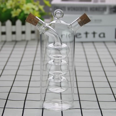 Komfortable Glas 2 in 1 Trennmittel Öl Wasser Sauce Topf für die Küche 350ml 100ml Kapazität