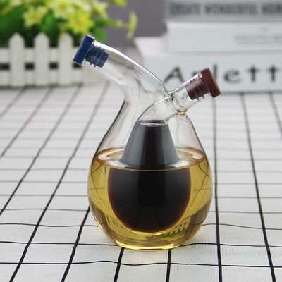 Komfortable Glas 2 in 1 Trennmittel Öl Wasser Sauce Topf für die Küche 350ml 100ml Kapazität