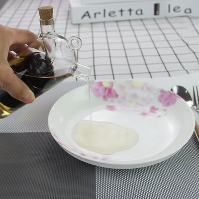 Komfortable Glas 2 in 1 Trennmittel Öl Wasser Sauce Topf für die Küche 350ml 100ml Kapazität