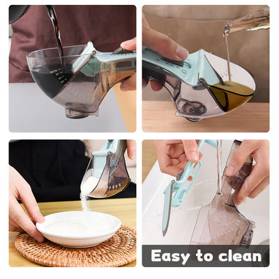 PP-Material verstellbarer digitaler Messlöffel mit Plastikmessbecher 18*7,5cm