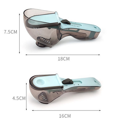 PP-Material verstellbarer digitaler Messlöffel mit Plastikmessbecher 18*7,5cm