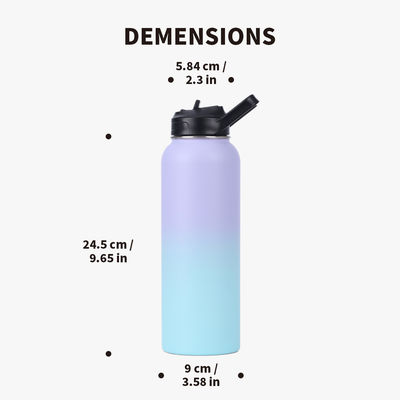 Wärmedämmungsleistung 24 Stunden kalt halten 32oz Edelstahl Wasserflasche