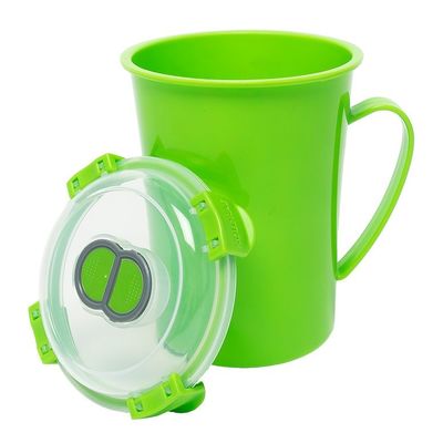 Lebensmittel-Kustomisierte BPA-freie Mikrowellen-Suppenbecher mit Deckel und Dampfreisetzung