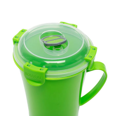 Lebensmittel-Kustomisierte BPA-freie Mikrowellen-Suppenbecher mit Deckel und Dampfreisetzung