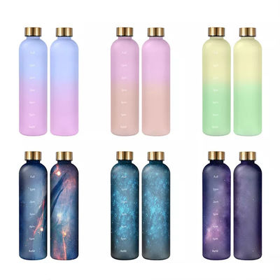 32oz BPA-freie Motivationsflasche für Sport und Outdoor-Aktivitäten