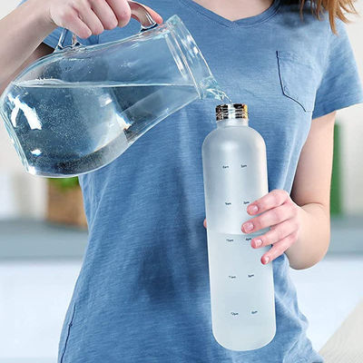 32oz BPA-freie Motivationsflasche für Sport und Outdoor-Aktivitäten