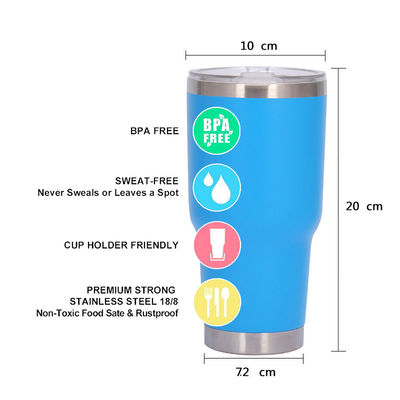 30oz BPA FREE Isolierter Tumbler Edelstahl Vakuumbecher mit Deckel Kunden Logo
