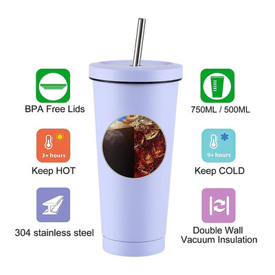 16oz 24oz eigene Kaffeetasse Kaffeetasse Reise Wasser Tasse Doppelwand Edelstahl Tumbler