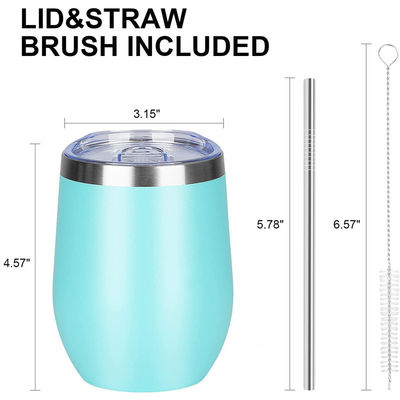 1 benutzerdefinierte 12oz undicht wiederverwendbare Edelstahl-Kaffee-Thermos-Tasse für nachhaltige