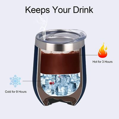 1 benutzerdefinierte 12oz undicht wiederverwendbare Edelstahl-Kaffee-Thermos-Tasse für nachhaltige