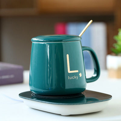 USB-Ladung Keramik-Porzellan-Tasse mit 55-Grad-Temperaturkontrolle und HANDGREIP