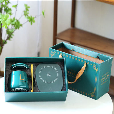 USB-Ladung Keramik-Porzellan-Tasse mit 55-Grad-Temperaturkontrolle und HANDGREIP