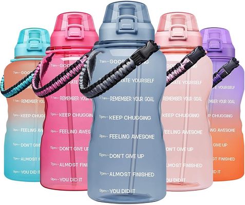 Motivationsflasche für Gymnastik, Sport, Zeitmarker, Frost, Öko-Plastik, BPA-frei