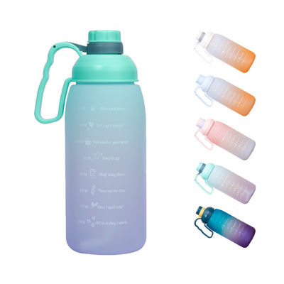 Motivationsflasche für Gymnastik, Sport, Zeitmarker, Frost, Öko-Plastik, BPA-frei