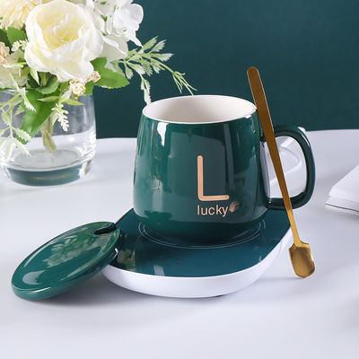 USB-Ladung Keramik-Porzellan-Tasse mit 55-Grad-Temperaturkontrolle und HANDGREIP