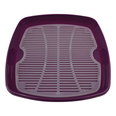 1-Tier-Plastik-Quadrat-Mikrowellen-Dampfer für Gemüse und Reis Party-freundliches Design