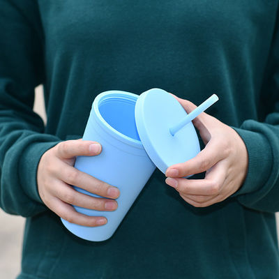 Mehrfachverwendbarer Kunststoff AS PP Tumbler mit Stroh und Deckel