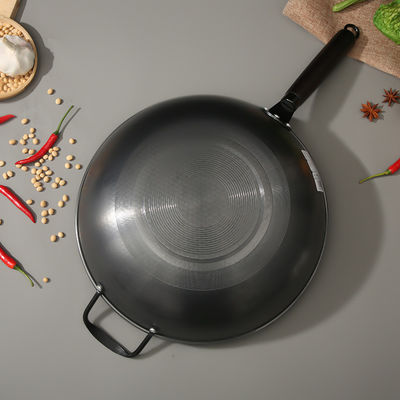 Minimalistischer Stil Nichtklebende Honigsehe 34cm Reines Eisen Braten Wok Nachhaltig und langlebig