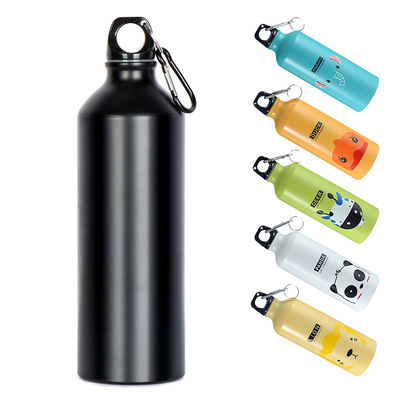 Aluminium-Fahrrad-Wasserflaschen mit Carabiner-Abdeckung