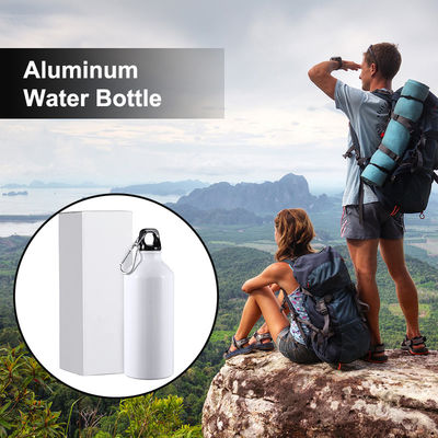 Aluminium-Fahrrad-Wasserflaschen mit Carabiner-Abdeckung