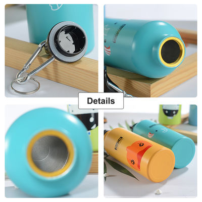 Aluminium-Fahrrad-Wasserflaschen mit Carabiner-Abdeckung