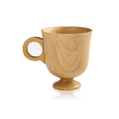 Japanische Kreative Holz-Kaffee-Tasse Haushaltsmassivholz-Handgriff Handy Cup