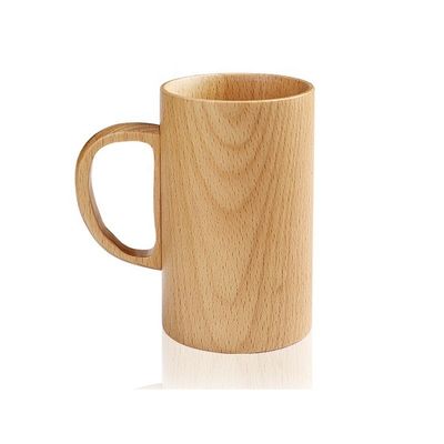 Japanische Kreative Holz-Kaffee-Tasse Haushaltsmassivholz-Handgriff Handy Cup