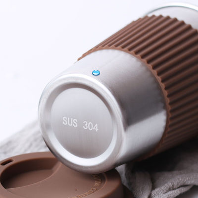 Kaffeetasse aus Edelstahl 17oz Doppelwand 18/8 Tumbler mit Silikonhüllen