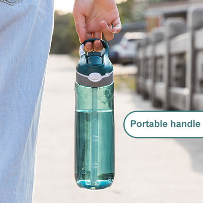 Zubehör mit Deckel Außensportstudio Wasserflasche mit Stroh und BPA-freiem Kunststoff