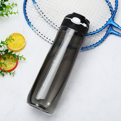 Zubehör mit Deckel Außensportstudio Wasserflasche mit Stroh und BPA-freiem Kunststoff