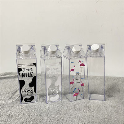 16oz 32oz Umweltfreundliche Kinder Wasserflasche klare Milchkarton Custom Design Logo