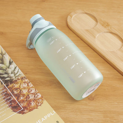 Vorräte für Outdoor-Aktivitäten Gym Portable BPA-freie Plastik-Sportwasserflasche mit Zeit