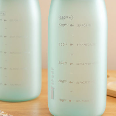 Vorräte für Outdoor-Aktivitäten Gym Portable BPA-freie Plastik-Sportwasserflasche mit Zeit
