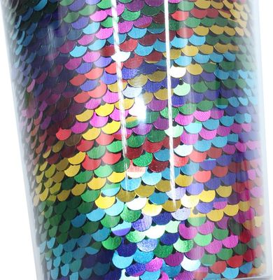 Custom Logo Glitter Tumbler mit Stroh und Deckel für das Wasser fließt mit Korrosionsbekleidung