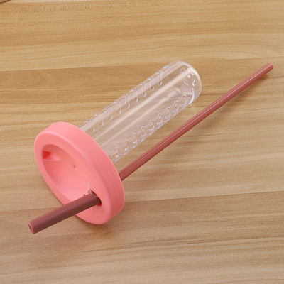 Outdoor-Sport-Must-Have-Food-Grad-Plastik-Wasserflasche mit Strohriemen und mehr