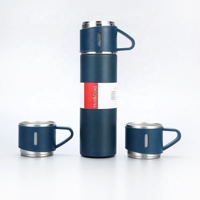 Reisen Sie stilvoll mit diesem Edelstahl-Doppelwand-Vakuum-Flaschen-Wasserflaschen-Set