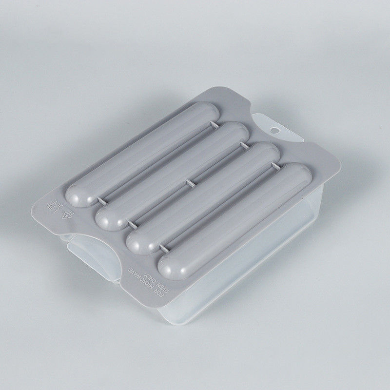 BPA-freie Plastik-Hot Dog Cooker-Dampfer mit individueller Farbe und Side Dish-Abteil
