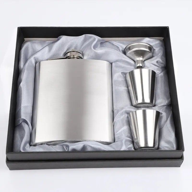 304 Edelstahl Hüftflasche Set für Alkohol Matte Schwarz Kapazität 1oz 2oz 3oz 4oz 5oz