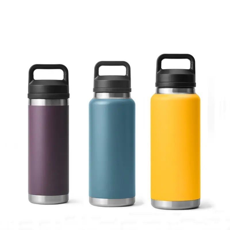 Erwachsene 18 oz 26 oz 36 oz Isolierte Wasserflasche Doppelwand Edelstahl Fitnessstudio Sport Trinkflasche