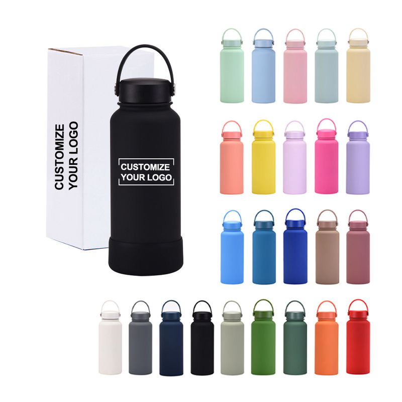 CLASSIC Design 32oz breiter Mund Doppelwand Edelstahl Wasserflasche für umweltfreundlich