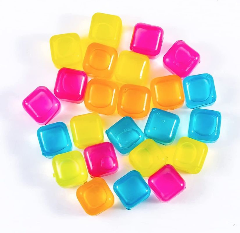 Farbenfrohe Eiswürfel 310g aus Lebensmittelmaterial BPA-freiem Kunststoff